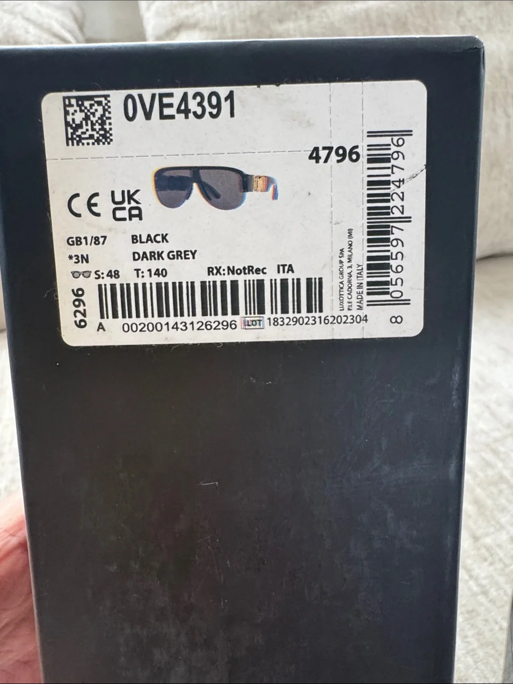 Versace Black Shield Sunglasses with Gold Medusa Side Emblems BNIB UNISEX